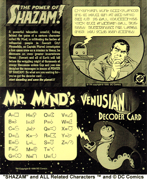 Mister Mind Decoder Card Give-away