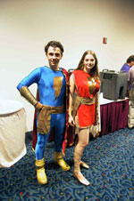 Kelly Delcambre as Captain Marvel, Jr. and Miriam Dafford as Mary Marvel