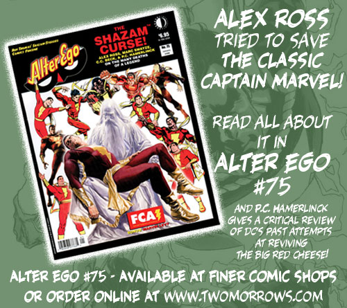 Alter Ego #75 Features Ross's Cap Pitch