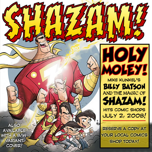 Billy Batson and The Magic of Shazam! Hits Comic Shops July 2, 2008