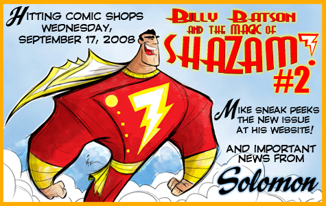 BILLY BATSON AND THE MAGIC OF SHAZAM! #2 Hits Shops September 17, 2008