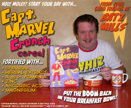 Captain Marvel Crunch Hits Cereal Bowls! -- OK, Not Really!
