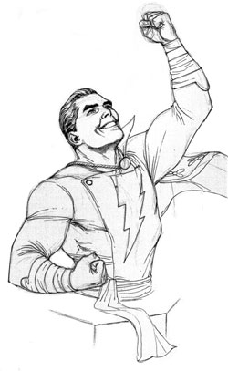 Captain Marvel by Gary Frank from the Heroes of The DC Universe Shazam! Bust