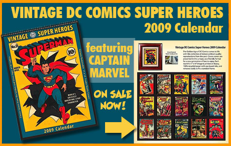 Vintage DC Comics Super Heroes 2009 Calendar