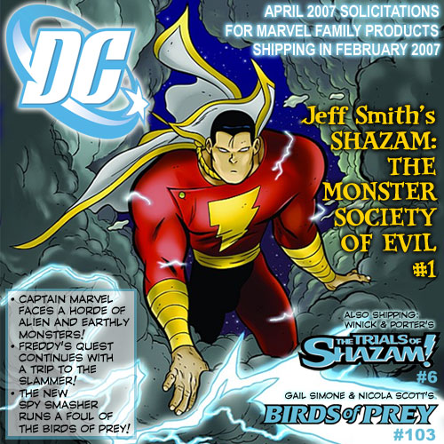 DC Marvel Family Solicitations for Product Shipping in February 2007