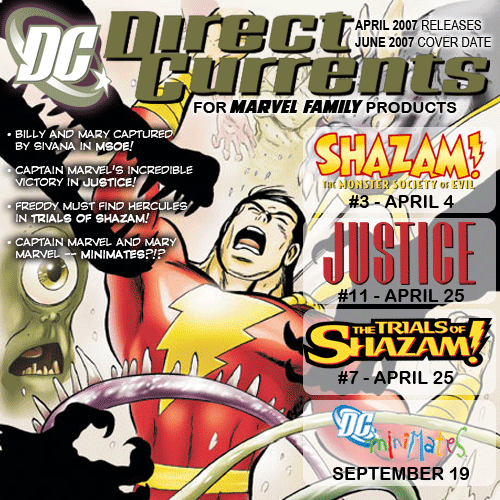 DC Marvel Family Solicitations for Product Shipping in April 2007