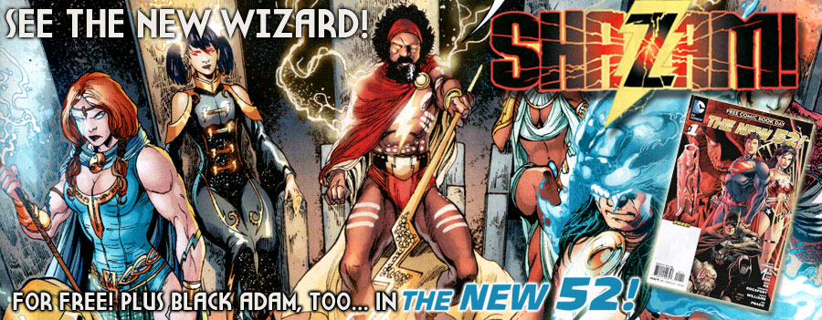 SHAZAM!: It's The New Wizard and Black Adam Revealed in FCBD's New 52! border=