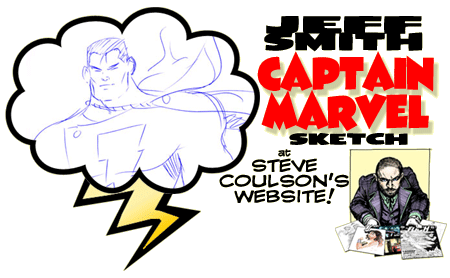 Jeff Smith Captain Marvel Sketch