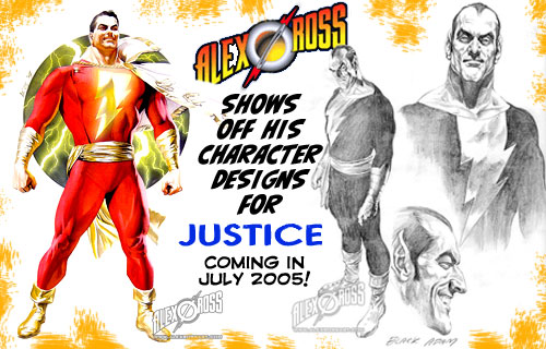 Alex Ross Shows off his character designs for JUSTICE!