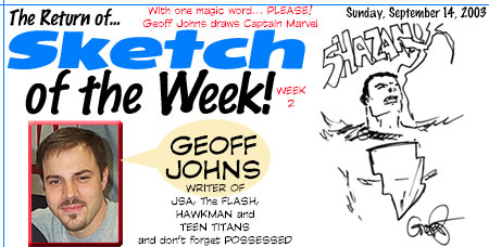Sketch of the Week! - Week 2: Geoff Johns