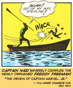 Captain Nazi cripples Freddy Freeman!