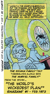 The Sivana Family Trap Themselves in Suspendium along with Captain Marvel